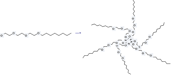 Ethanol,2-[2-[2-(octyloxy)ethoxy]ethoxy]- can be used to produce hexatriethylene glycol mono-octyl ether-cyclophosphazene